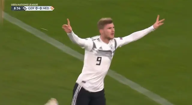 Alemania vs Holanda: Timo Werner anotó el 1-0 por la Liga de Naciones.