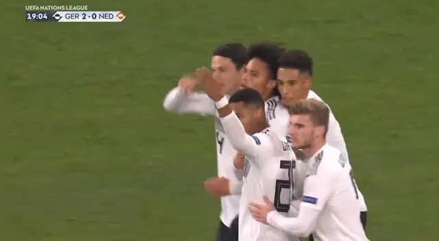 Alemania vs Holanda: Leroy Sané anotó el 2-0 por la Liga de Naciones.