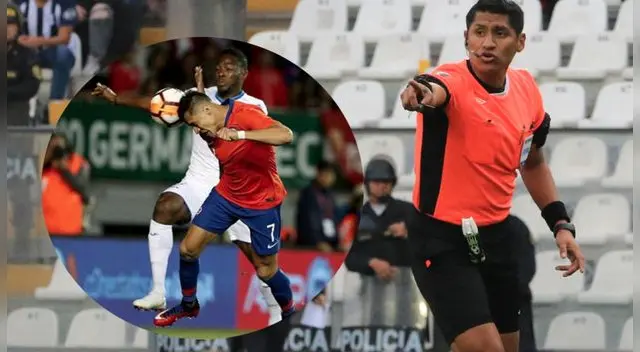 Michael Espinoza arbitró a favor de Chile en partido ante Honduras 