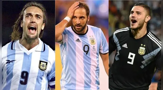 Batistuta, Higuaín e Icardi Batistuta, Higuaín e Icardi