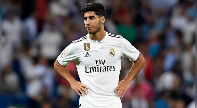 Marco Asensio, durante un partido del Real Madrid. Marco Asensio, durante un partido del Real Madrid.