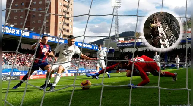 Real Madrid vs Eibar: Los árbitros del VAR habrían festejado el primero del cuadro local [FOTOS]