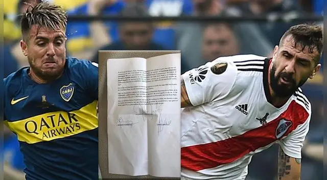 River Plate vs Boca Juniors: Se filtra documento en el que presidentes de ambos clubes se comprometen a jugar la final hoy | Copa Libertadores | CONMEBOL. River Plate vs Boca Juniors: Se filtra documento en el que presidentes de ambos clubes se comprometen a jugar la final hoy | Copa Libertadores | CONMEBOL.