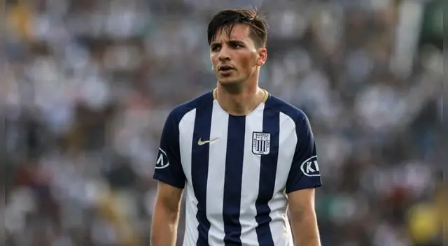 Mauricio Affonso, durante un partido de Alianza Lima.