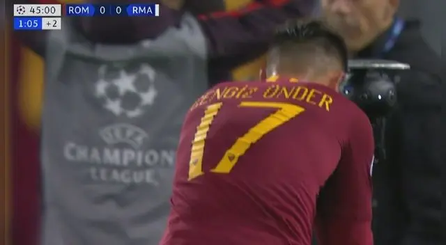 Real Madrid vs Roma: Under se falló un gol cantado para la 'Loba Real Madrid vs Roma: Under se falló un gol cantado para la 'Loba