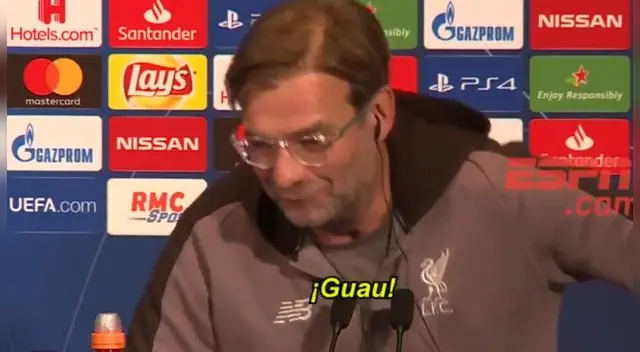 Champions League: Jurgen Klopp quedó sorprendido por la voz de su traductora