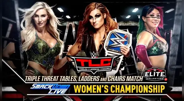 Asuka luchará con Becky Lynch y Charlotte en TLC 2018.