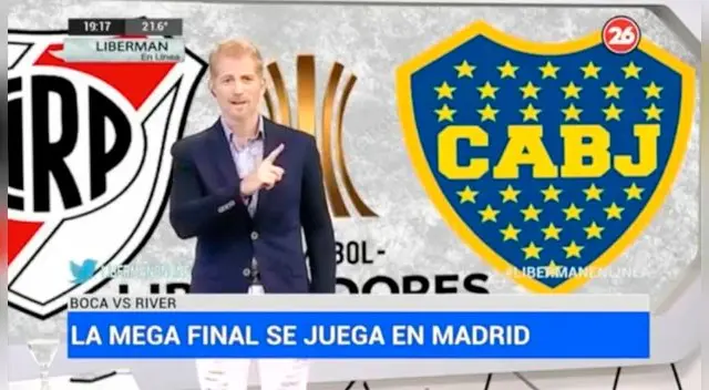 Martín Liberman y sus sorpresivas declaraciones del River vs Boca en Madrid.
