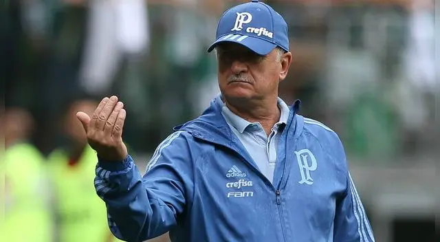 Luiz Felipe Scolari, durante un partido del Palmeiras.