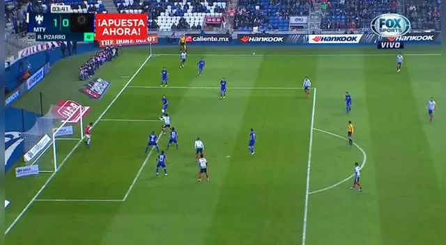 Monterrey vs Cruz Azul EN VIVO: Rodolfo Pizarro anotó el 1-0 con golazo de cabeza Monterrey vs Cruz Azul EN VIVO: Rodolfo Pizarro anotó el 1-0 con golazo de cabeza