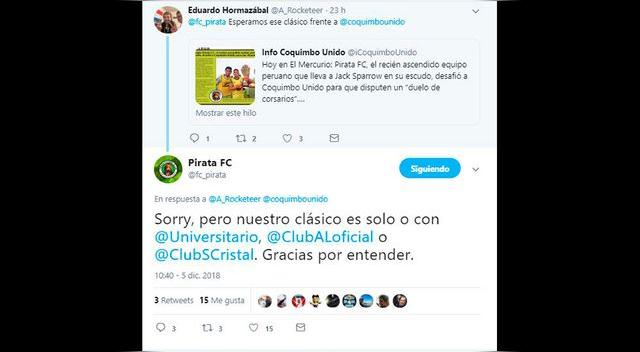 Universitario │ Alianza Lima: Twitter, Molinos El Pirata trolea hinchas con supuesta cuenta │ FOTOS