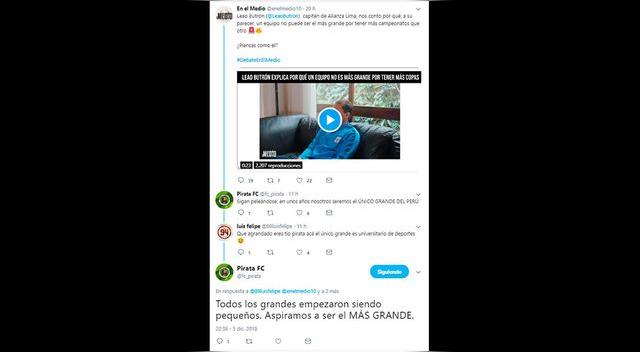 Universitario │ Alianza Lima: Twitter, Molinos El Pirata trolea hinchas con supuesta cuenta │ FOTOS