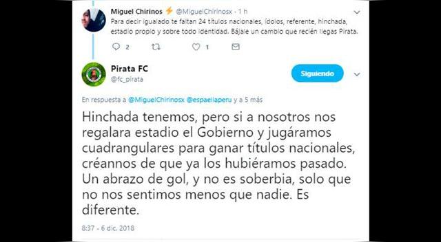 Universitario │ Alianza Lima: Twitter, Molinos El Pirata trolea hinchas con supuesta cuenta │ FOTOS