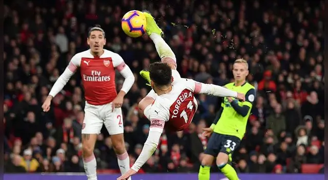Arsenal vs Huddersfield: Lucas Torreira y el golazo de tijera para poner el 1-0 para los Gunners [VIDEO]