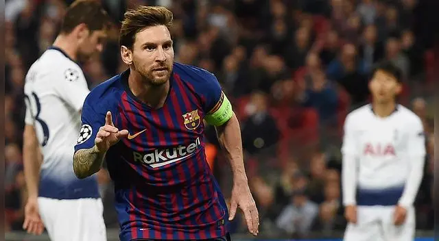 Lionel Messi sale al ruedo ante Tottenham. Lionel Messi sale al ruedo ante Tottenham.