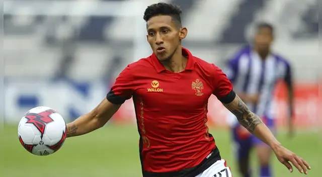 Christofer Gonzales, durante un partido de Melgar.