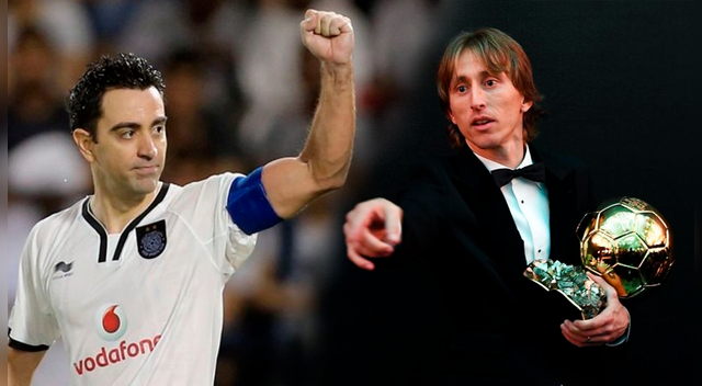 Xavi Hernández │ Luka Modric Balón de Oro: El volante español felicitó al croata por encima de Lionel Messi