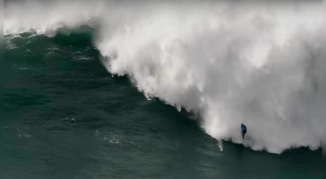 Thiago Jacaré: Nazaré | Dramático rescato a surfista brasileño tras sufrir el tremendo wipeout en la ola gignte de Nazaré | Video