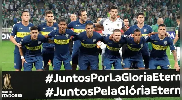 El once de Boca Juniors en un partido de la Copa Libertadores.