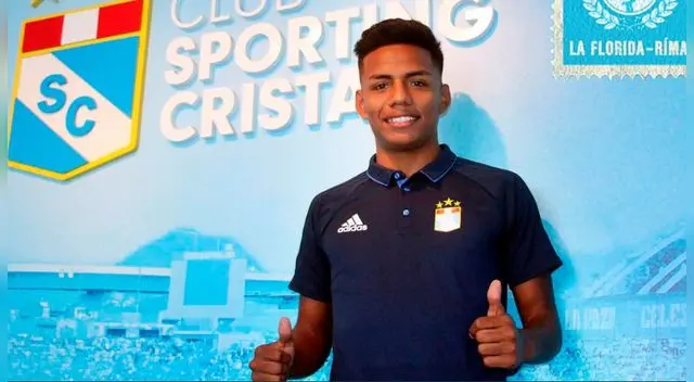 Cristian Carbajal firmó su primer contrato con Cristal para el 2019