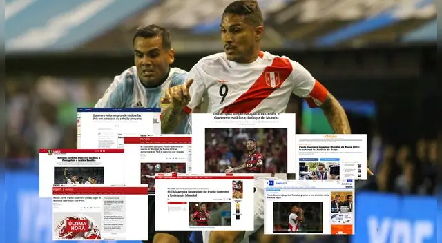 Paolo Guerrero acaparó la atención de la prensa mundial al ser habilitado para disputar la Copa del Mundo | FOTOS