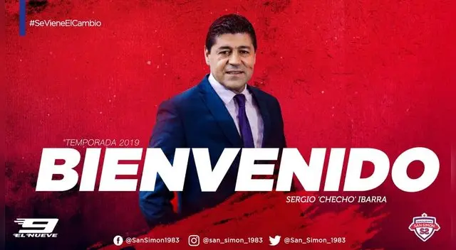 Fichajes 2019 | San Simón: La 'Marea Roja' anuncia a Sergio Ibarra como su nuevo entrenador | Copa Perú. Fichajes 2019 | San Simón: La 'Marea Roja' anuncia a Sergio Ibarra como su nuevo entrenador | Copa Perú.