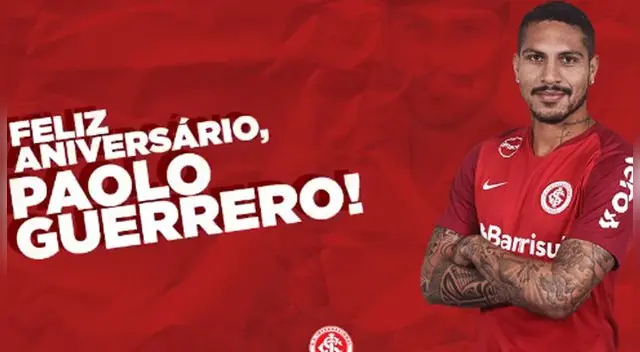 Paolo Guerrero recibió el saludo de Inter de Porto Alegre por sus 35 años | Selección Peruana Paolo Guerrero recibió el saludo de Inter de Porto Alegre por sus 35 años | Selección Peruana