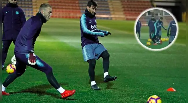 Barcelona: Lionel Messi y el tremendo caño que le hizo a un compañero en el primer entrenamiento culé del 2019