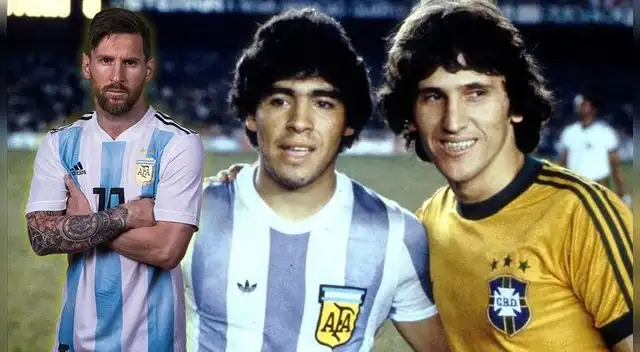 Zico y sus argumentos para considerar a Maradona por encima de Lionel Messi