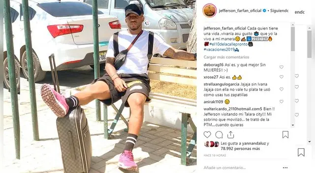 Jefferson Farfán pasó la fiesta de fin de año en la ciudad de Trujillo. 