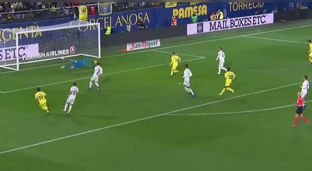Cazorla venció a Courtois con una gran definición para el 1-0 del Villarreal vs Real Madrid.