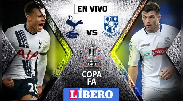 Tottenham vs Tranmere Rovers EN VIVO ONLINE │ Directo vía beIN SPORTS, ESPN, BBC: FA Cup desde el Prenton Park