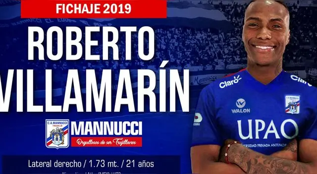 Roberto Villamarín se unirá a Mannucci