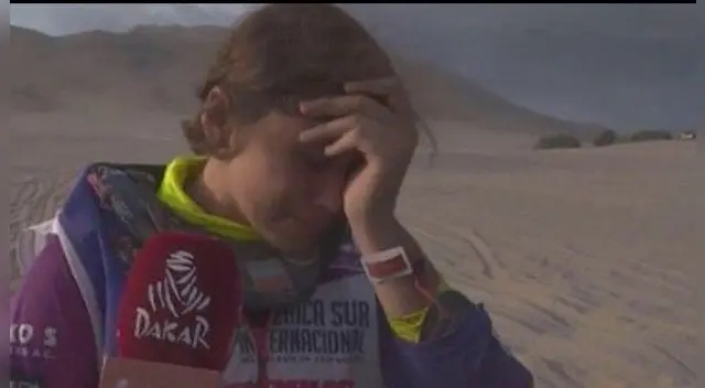 Velarde se despidió de su sueño de ser la primera peruana en completar la categoría motos en el Rally Dakar 2019.