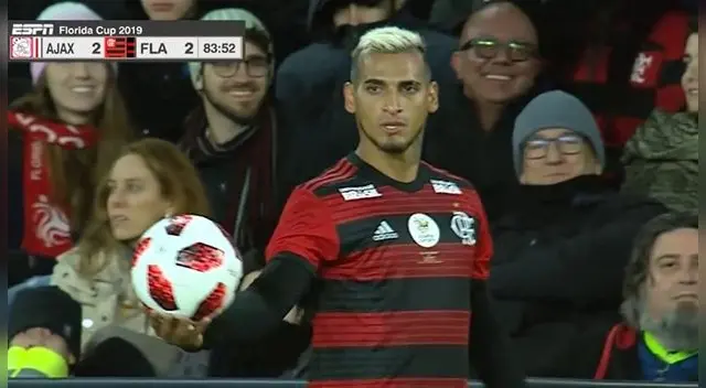 Miguel Trauco anotó con Flamengo desde la vía penal por la Florida Cup.