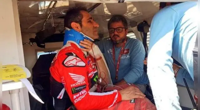 Goncalves se alejó del Dakar por accidente