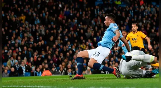 Manchester City vs Wolves EN VIVO: Golazo de Gabriel Jesus al estilo tiki-taka para el 1-0 de los Citizens [VIDEO]