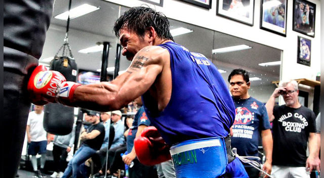 Manny Pacquiao defenderá su título wélter de la AMB este sábado en Las Vegas. Manny Pacquiao defenderá su título wélter de la AMB este sábado en Las Vegas.