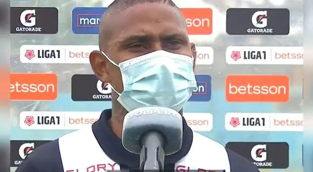 Arley Rodríguez anotó su primer gol en la temporada 2021. Foto: captura Gol Perú Arley Rodríguez anotó su primer gol en la temporada 2021. Foto: captura Gol Perú