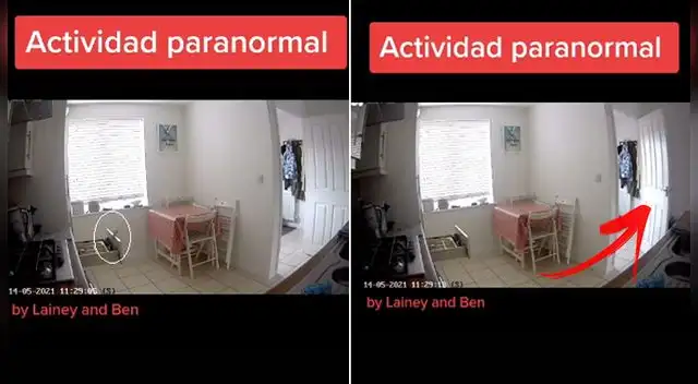 TikTok: Pone una cámara de seguridad en cocina y registra un presunto fantasma