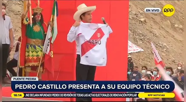Pedro Castillo aclara que la 'Blanquirroja' no se mancha