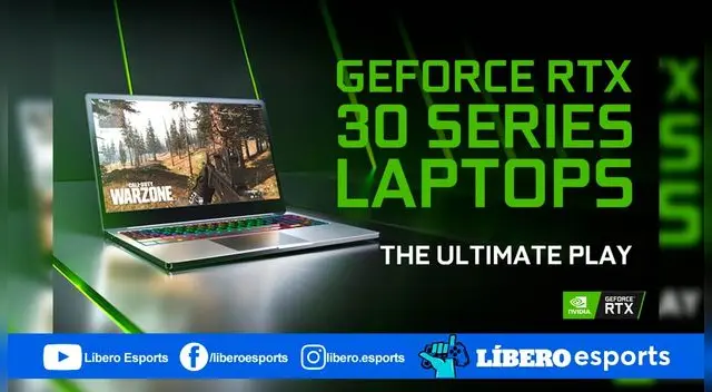 Nvidia transforma las laptop y las dota de potencia con la serie RTX 30 Nvidia transforma las laptop y las dota de potencia con la serie RTX 30