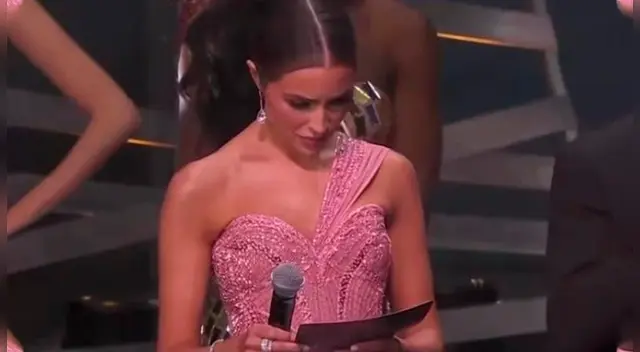 Olivia Culpo explicó el motivo de su peculiar gesto durante el Miss Universo. Olivia Culpo explicó el motivo de su peculiar gesto durante el Miss Universo.