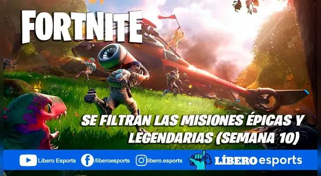 Fortnite Temporada 6: se filtran las misiones épicas y legendarias - Semana 10