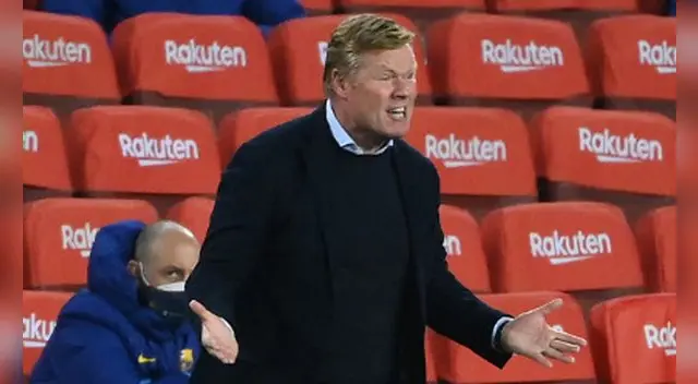 Ronald Koeman asumió el cargo de entrenador del Barcelona en agosto del 2020. Foto: AFP Ronald Koeman asumió el cargo de entrenador del Barcelona en agosto del 2020. Foto: AFP