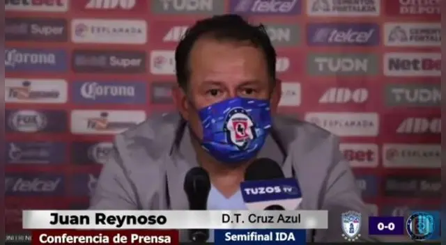 Juan Reynoso conforme por el resultado de Cruz Azul Juan Reynoso conforme por el resultado de Cruz Azul