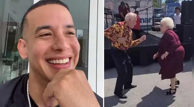 Mira la reacción de Daddy Yankee al baile de dos adultos mayores Mira la reacción de Daddy Yankee al baile de dos adultos mayores