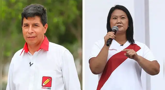 Nueva encuesta IEP muestra a Pedro Castillo liderando sobre Keiko Fujimori