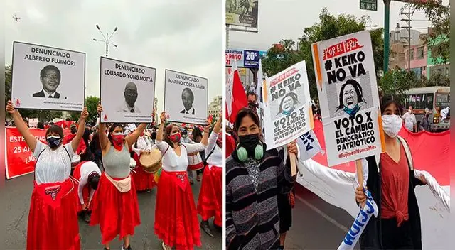 Marcha 'Fujimori nunca más' fue tendencia en todo el Perú y en el mundo