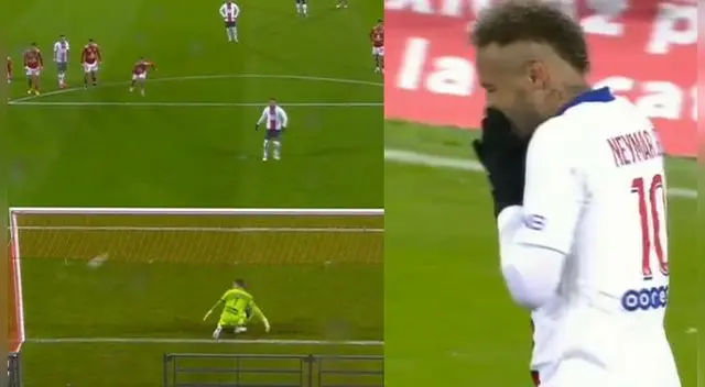 Neymar falló penal para PSG Neymar falló penal para PSG